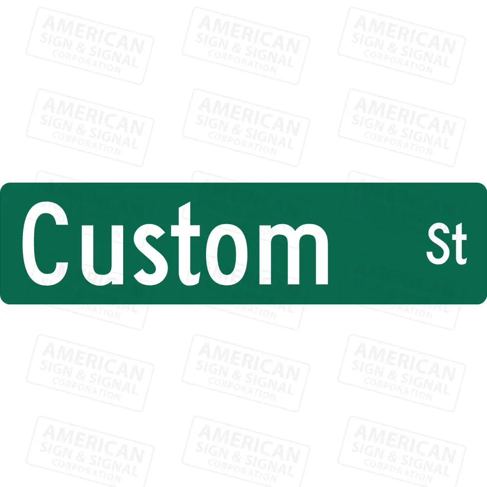 Customizable 6’’ Street Name Sign