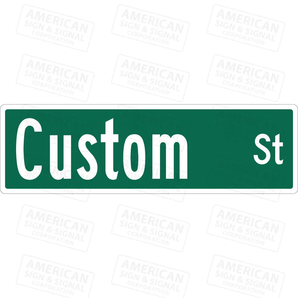Customizable 9’’ Street Name Sign (Mutcd Compliant)