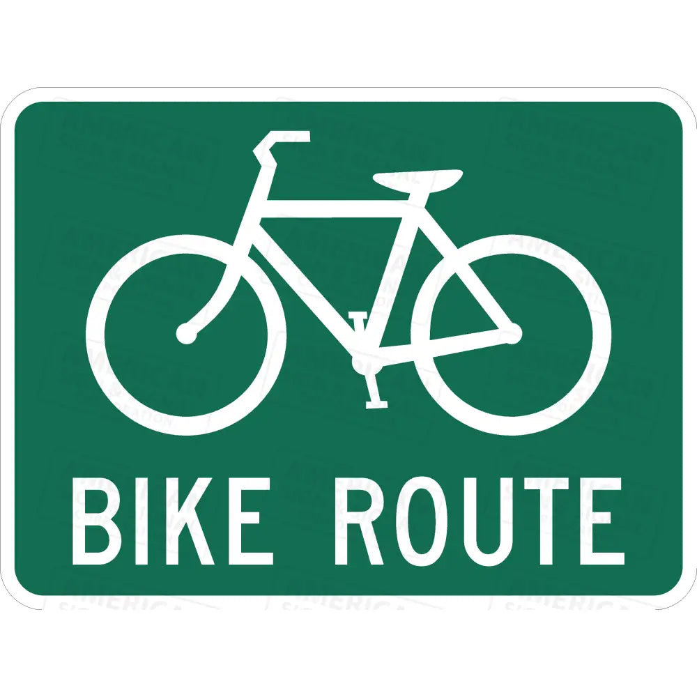 D11 - 1 Bike Route Sign 3M 3930 Hip / 24X18
