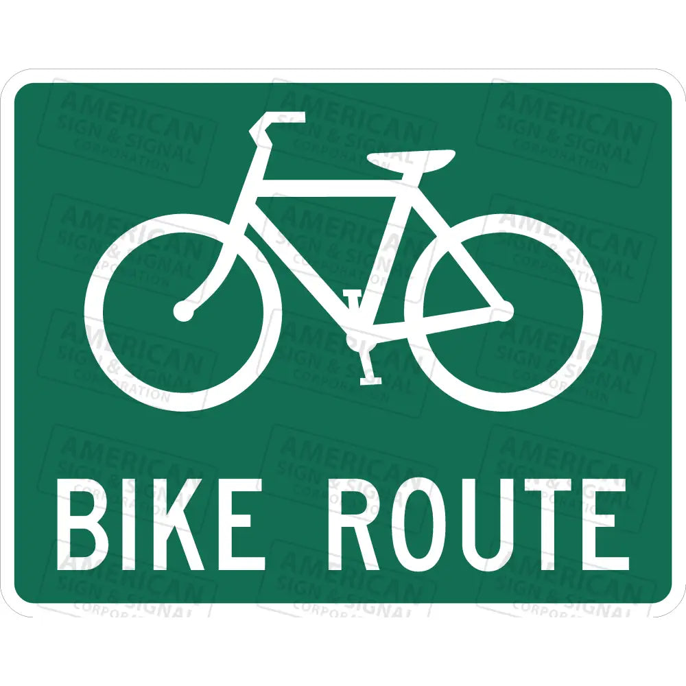 D11 - 1 Bike Route Sign 3M 3930 Hip / 30X24