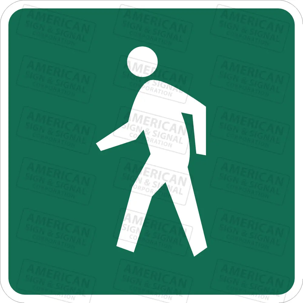 D11 - 2 Pedestrians Permitted Sign