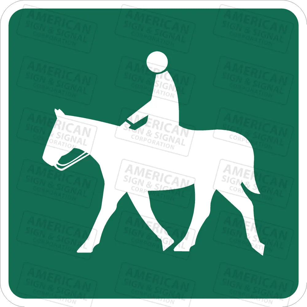 D11 - 4 Equestrians Permitted Sign