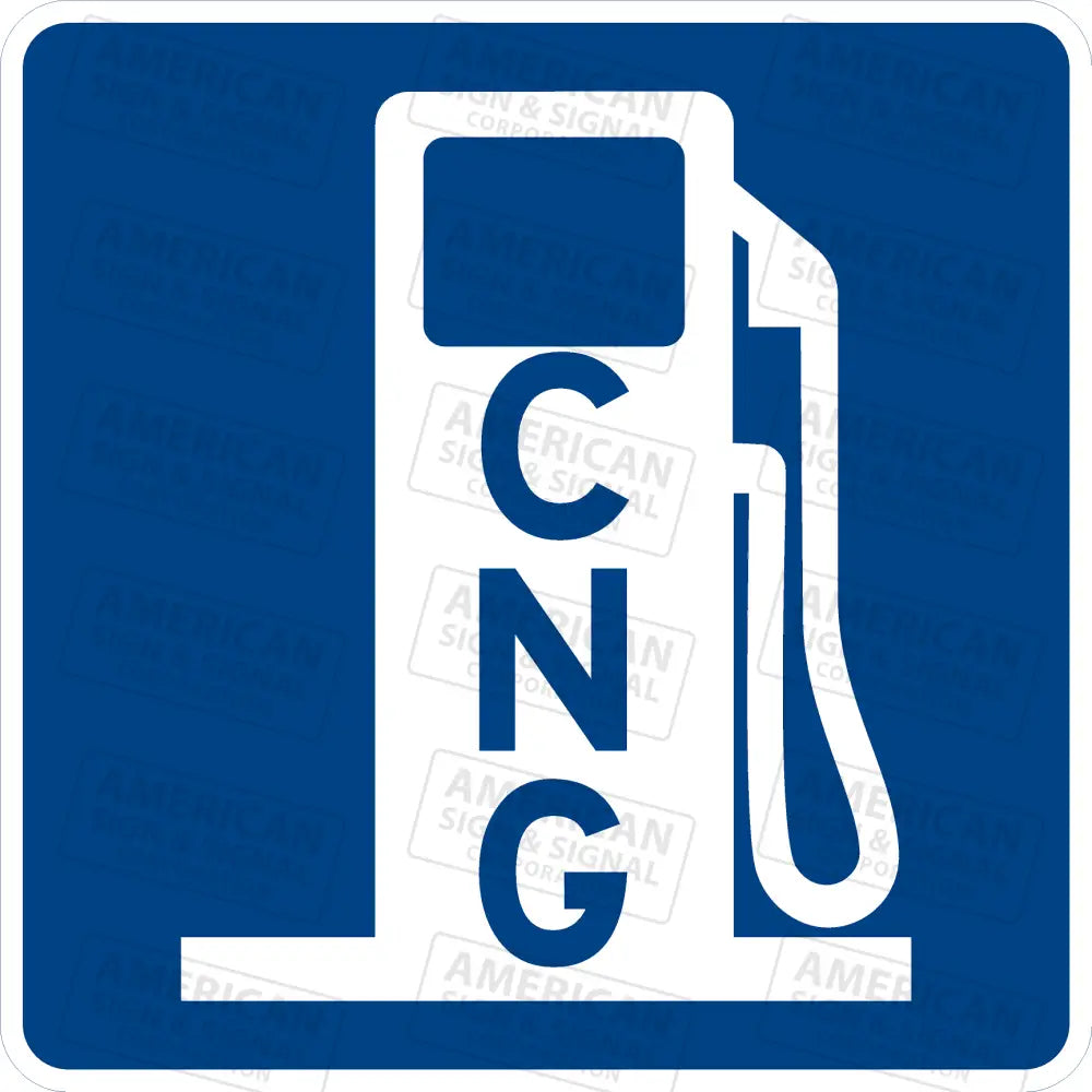 D9 - 11A Compressed Natural Gas Cng Fuel Sign