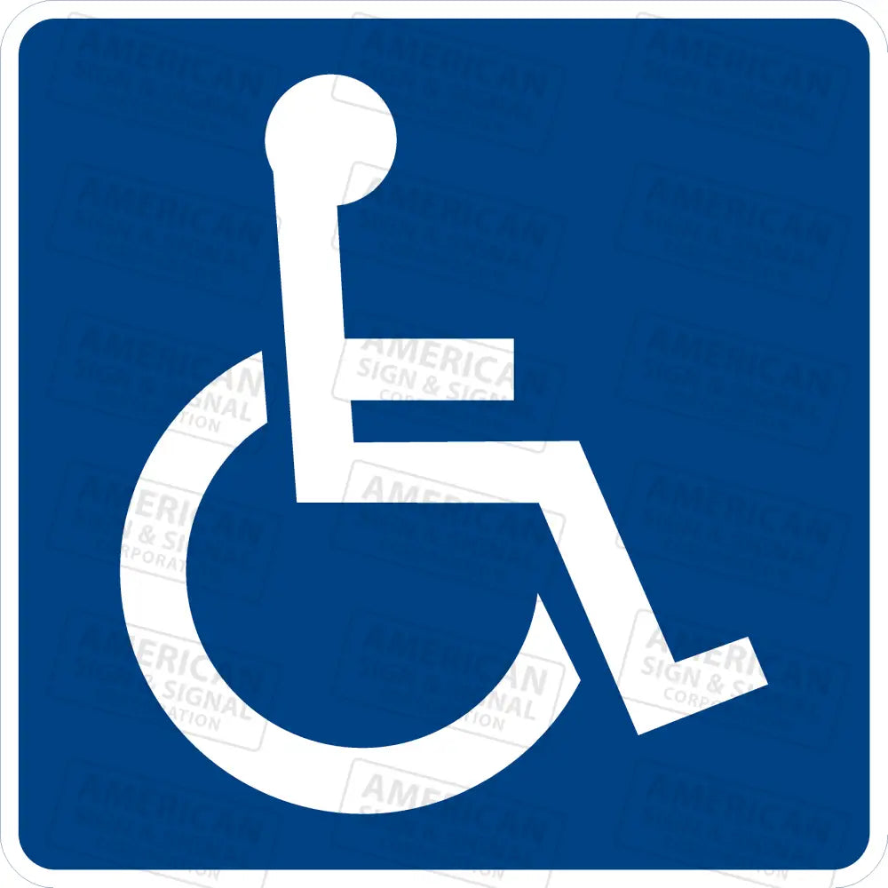 D9 - 6 Handicapped Wheelchair Sign