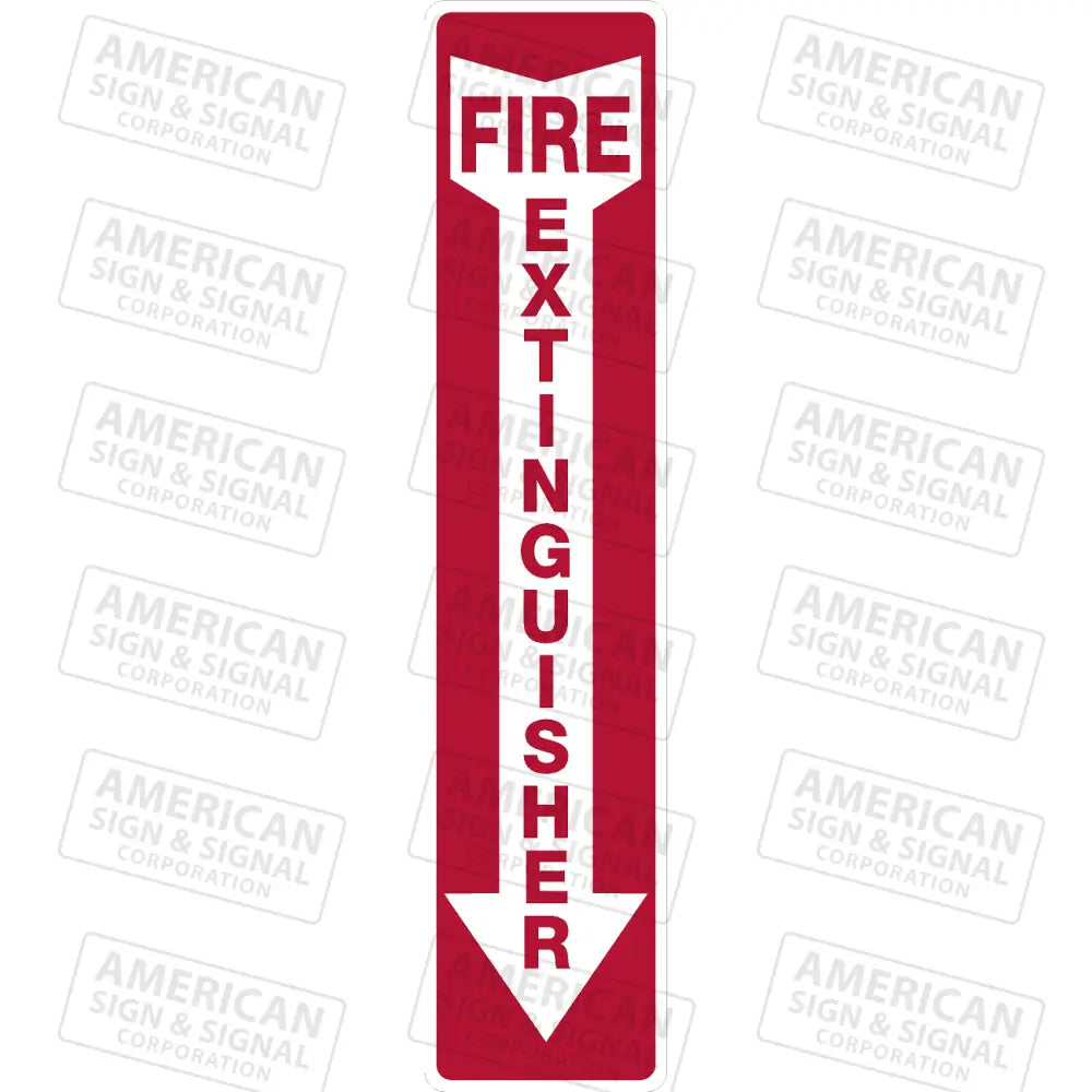 Fire Extinguisher Arrow Label