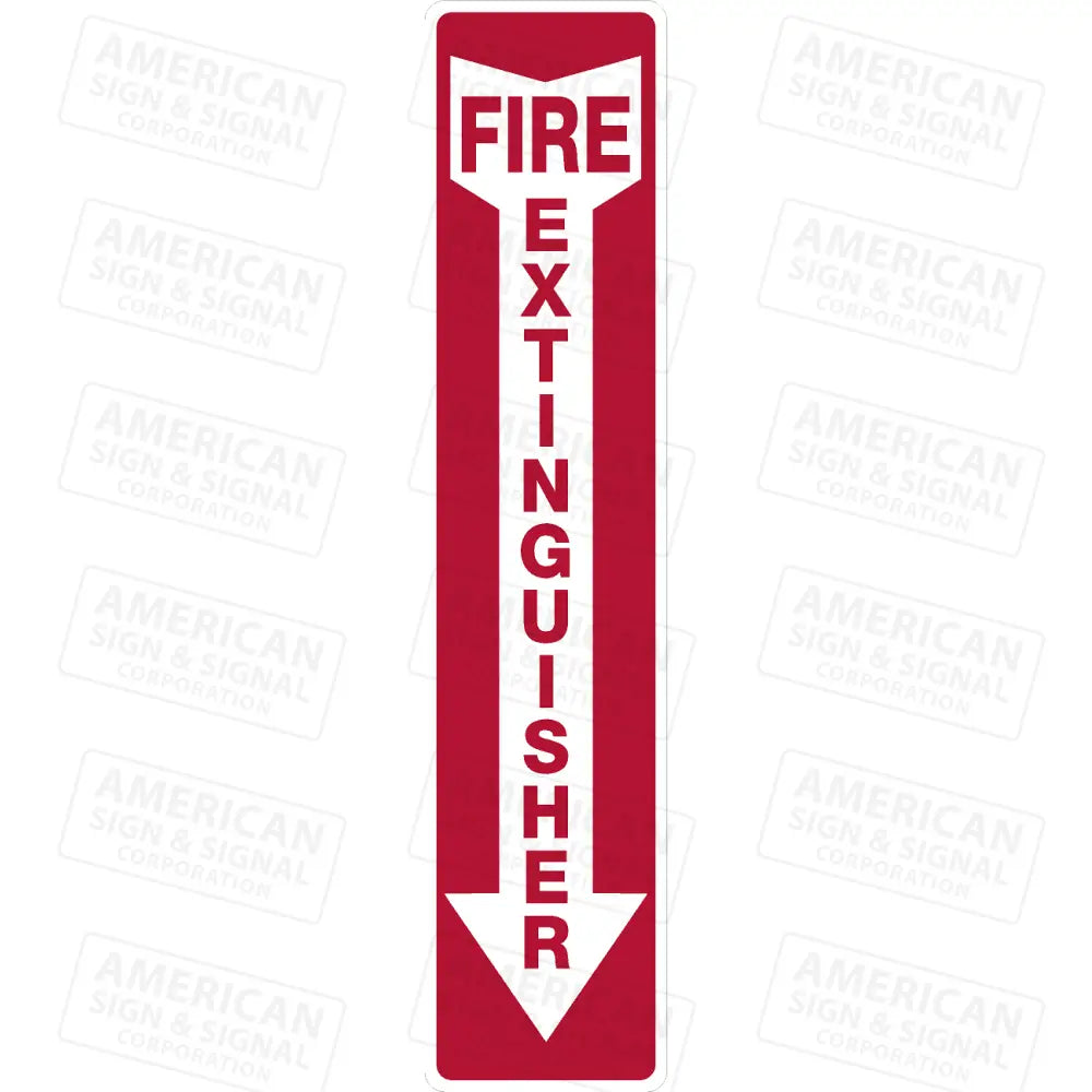 Fire Extinguisher Arrow Label