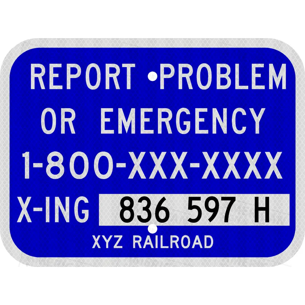 I-13 Alternate Emergency Notification Railroad Customizable Sign