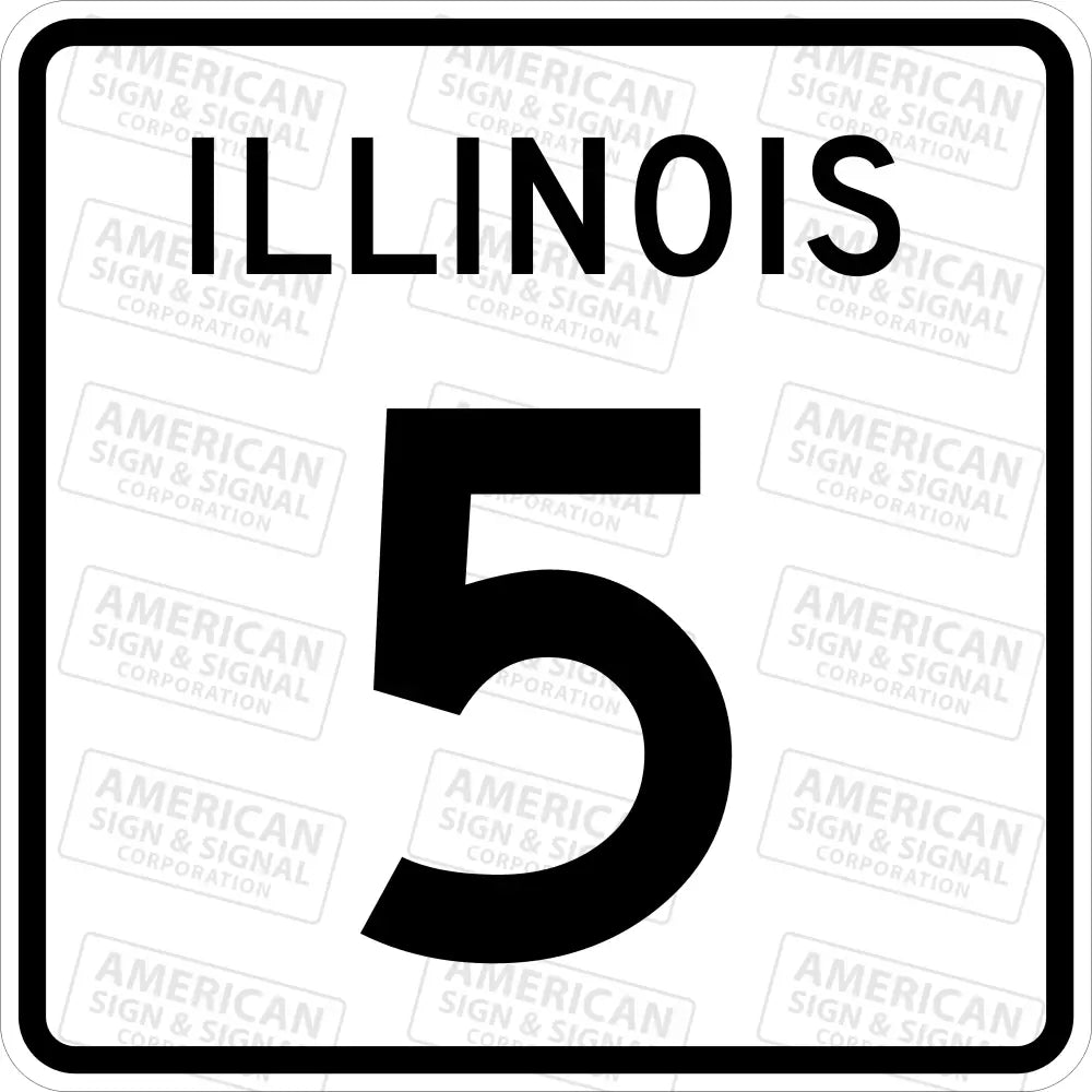 Illinois State Route Sign