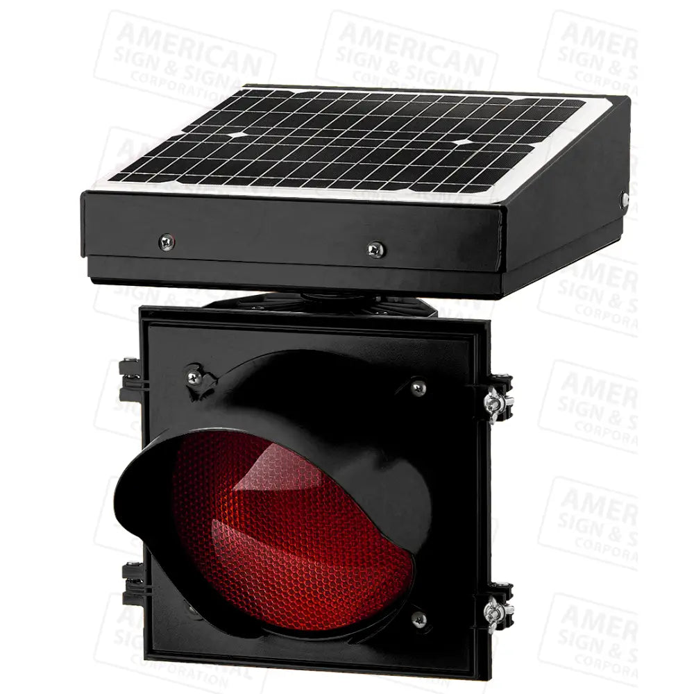 Jsf Fl Series 24Hr Flashing Solar Beacons Red / Black (12’’)