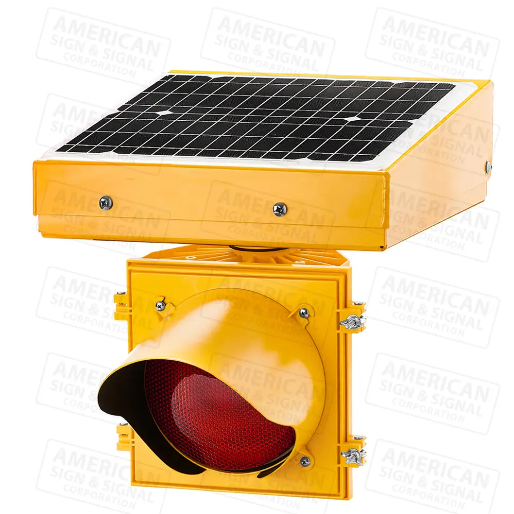 Jsf Fl Series 24Hr Flashing Solar Beacons Red / Yellow (8’’)