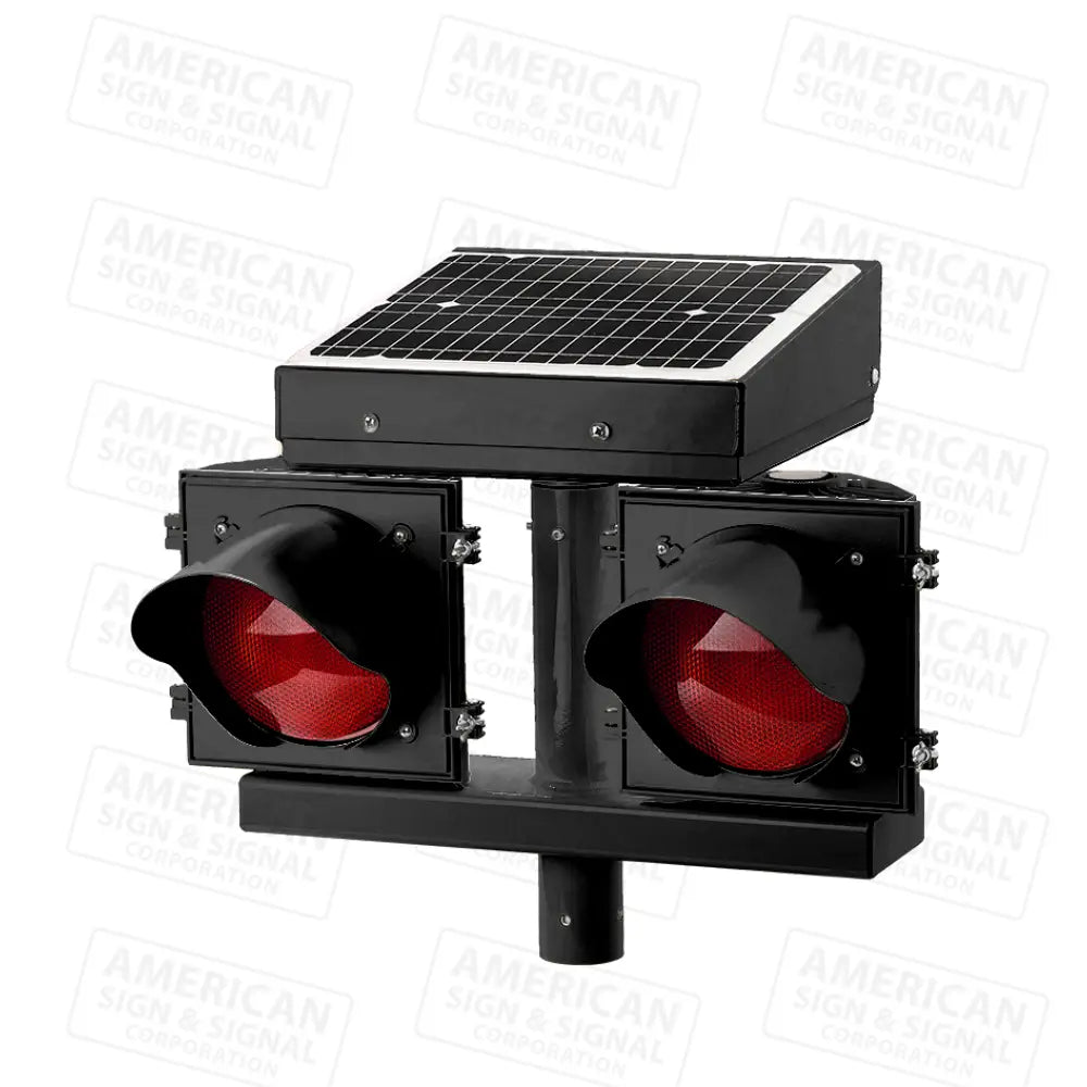 Jsf Fl-2400 24Hr Flashing Solar Beacon Red / Black (8’’)