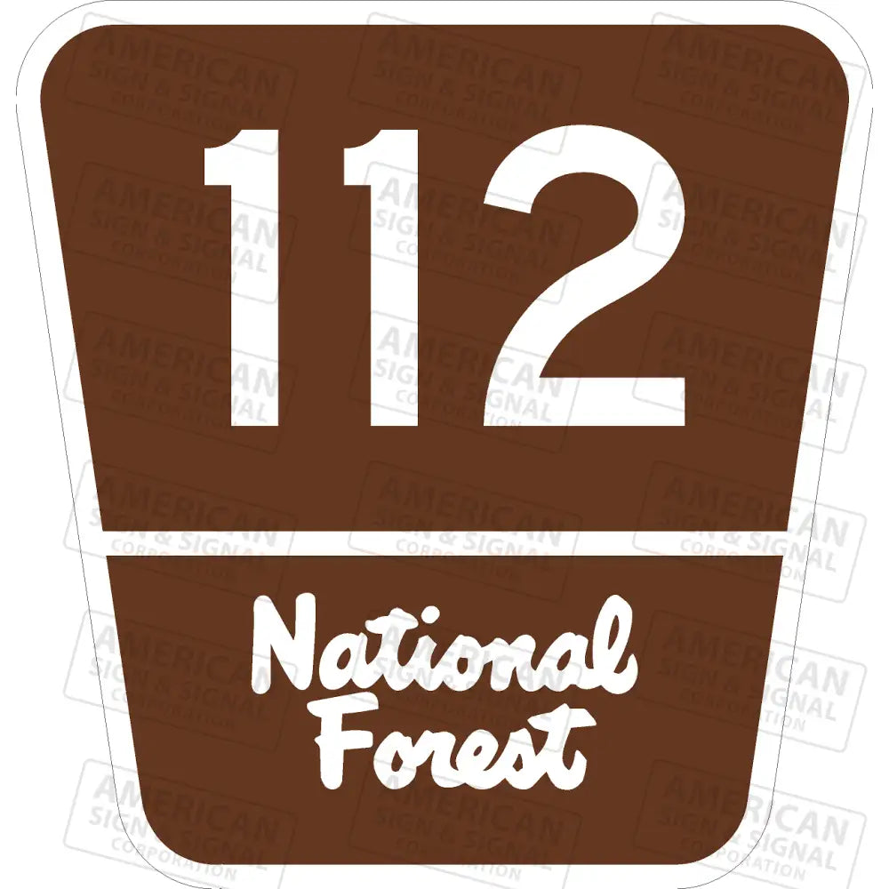 M1 - 7 National Forest Route Sign 3M 3930 Hip / 18X18