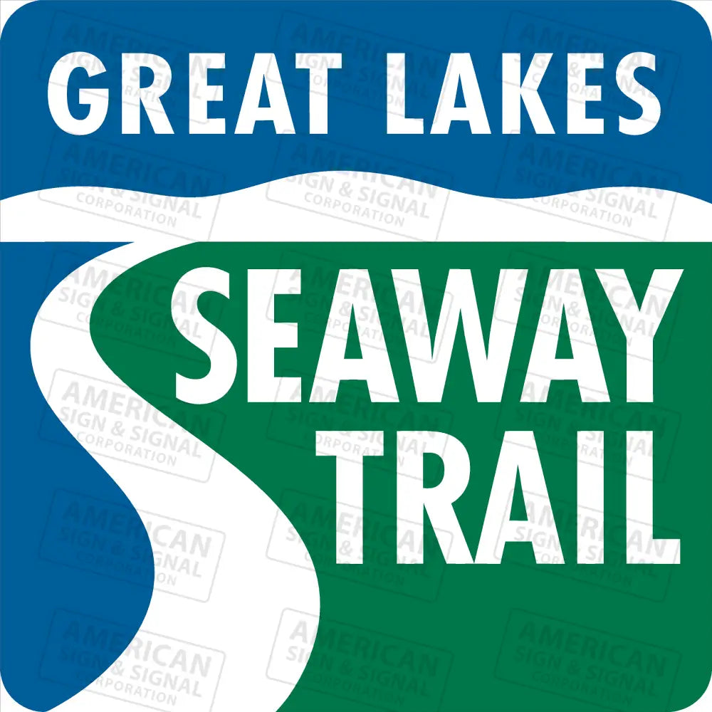 Michigan Great Lakes Seaway Trail Sign