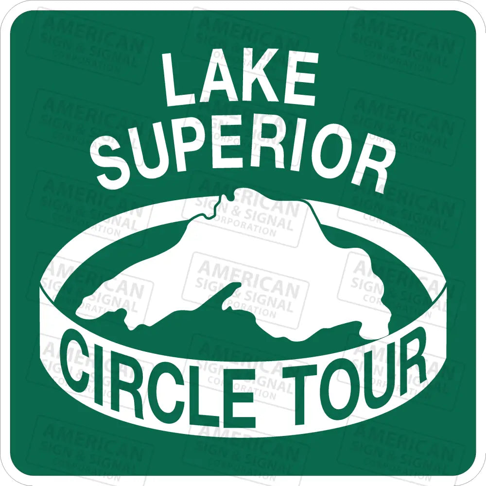 Michigan Lake Superior Circle Tour Sign