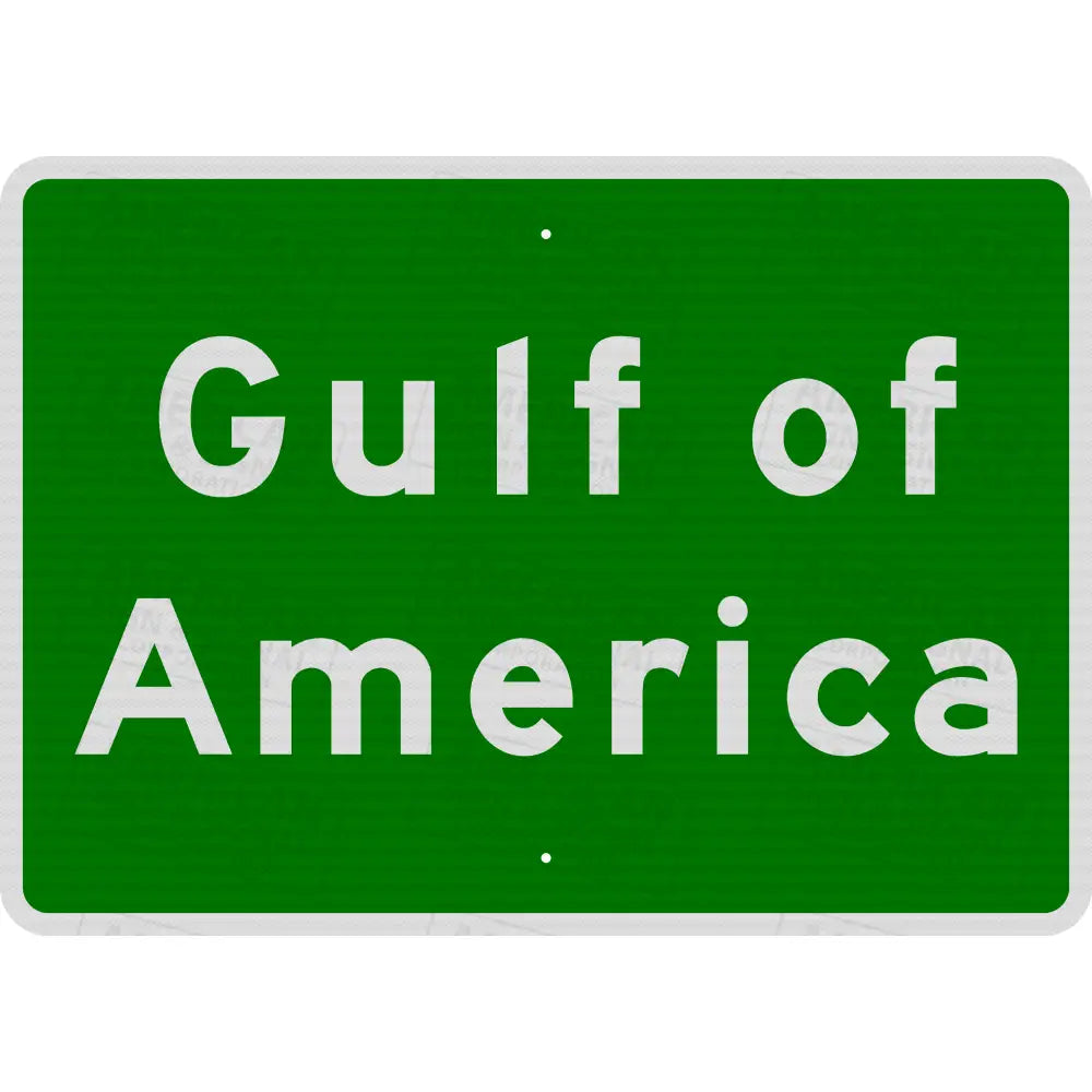 Official Gulf of America Sign 3M 3930 HIP / 42x30