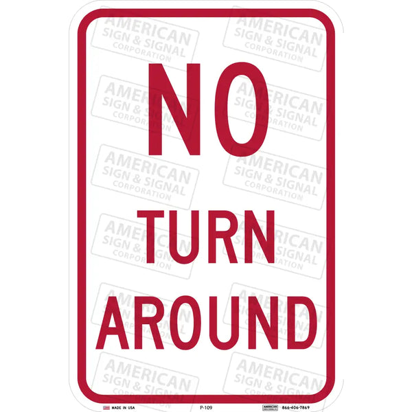 ●NO TURN AROUND Amazon.com: Private Drive No Turn Around Sign, 10