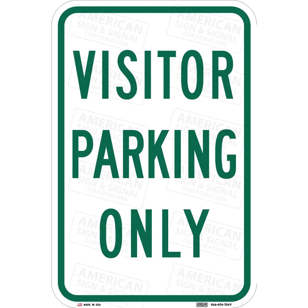 P-218 Visitor Parking Only Sign