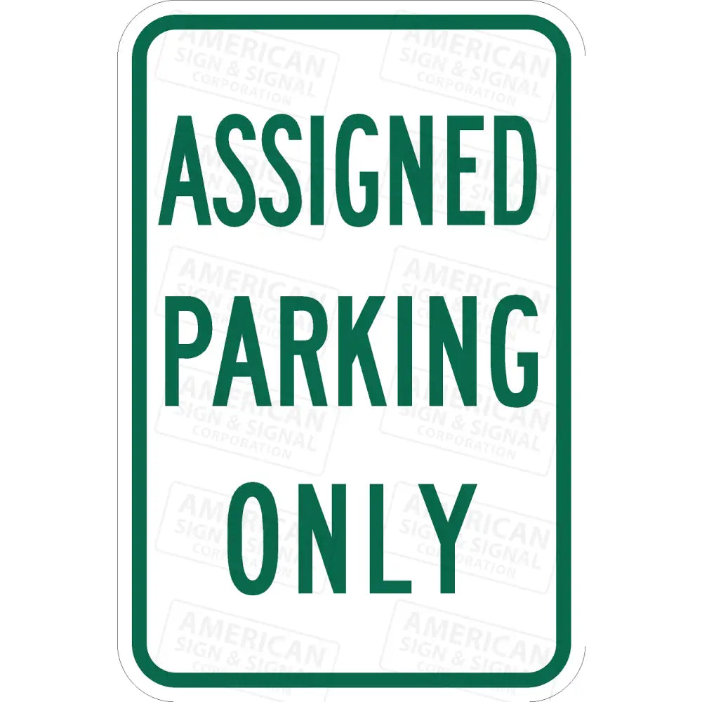 P-223 Assigned Parking Only Sign