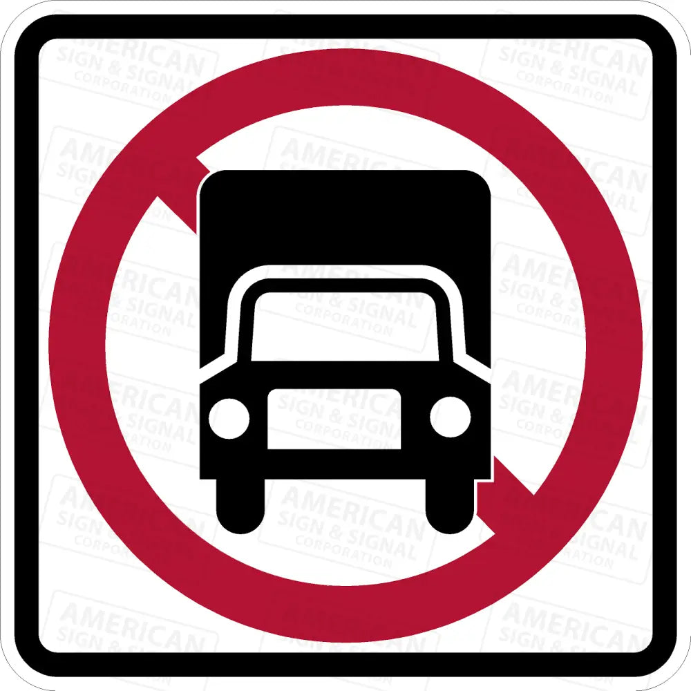Ps - 004 No Trucks Sign