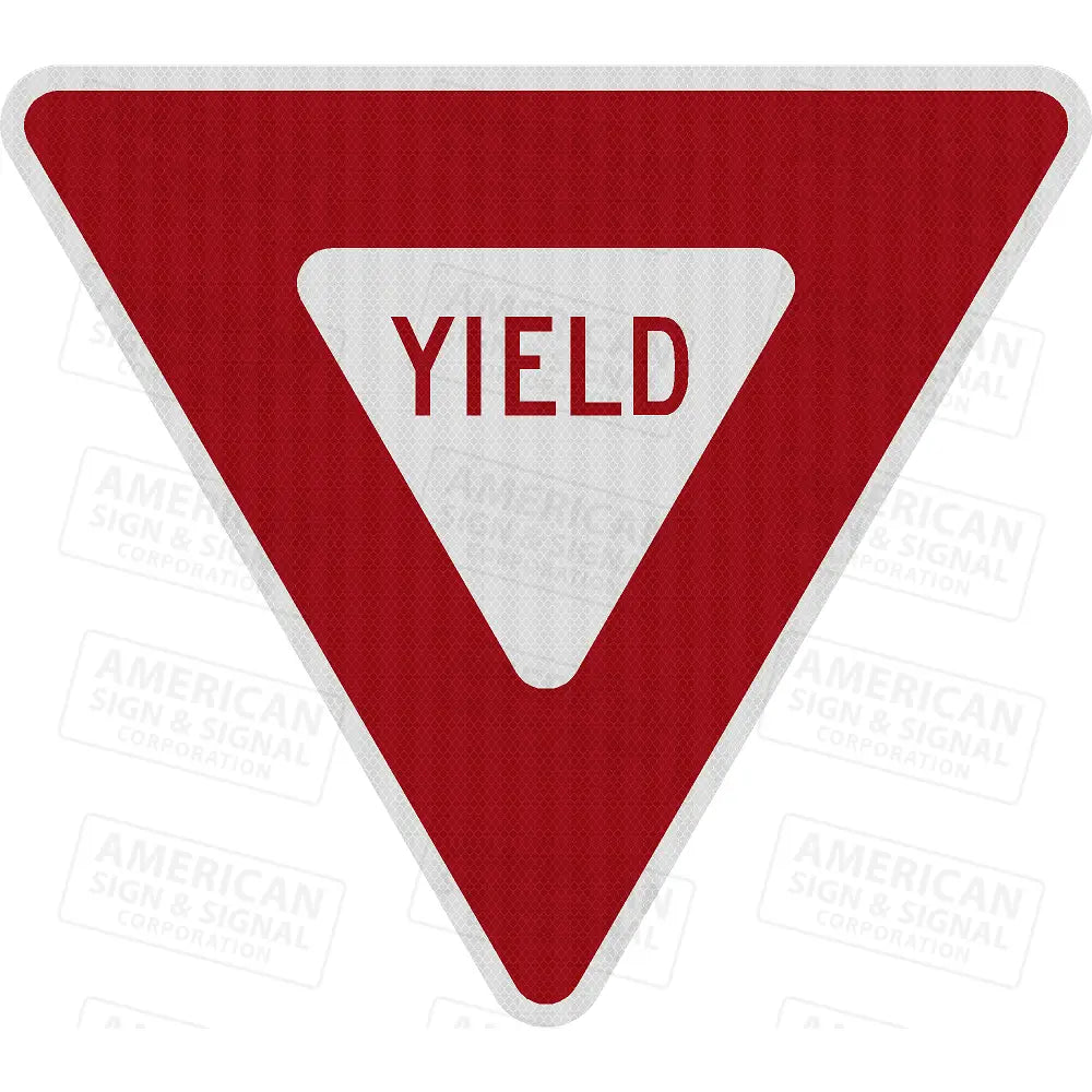 Yield Sign Rectangular R1-2 YIELD Sign