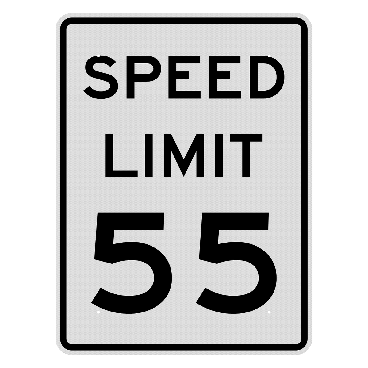 R2-1 Speed Limit 55 MPH sign, 36" x 48", High Intensity