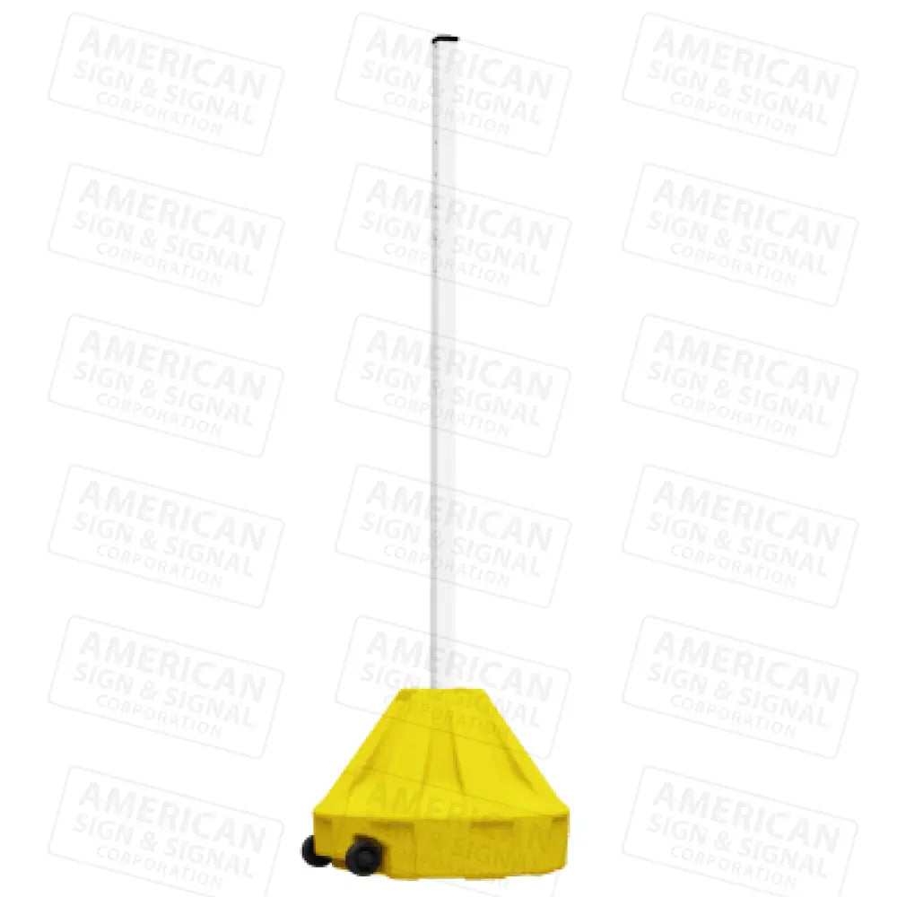Plasticade Roll-A-Post Yellow 24’ Base / White 72’ Post