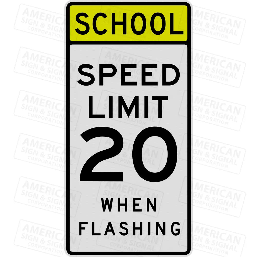 S5-1 School Speed Limit When Flashing Sign