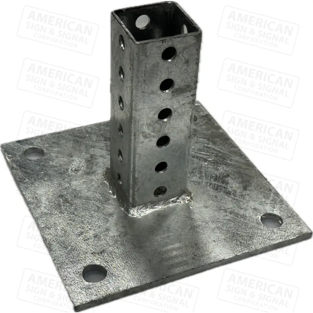 Telespar Square Sign Post Surface Mount Base Plate