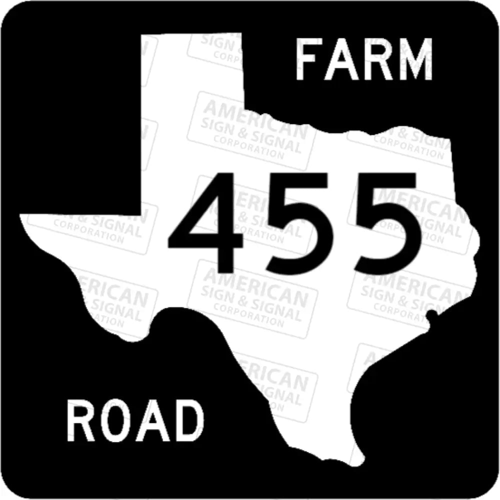 Texas Farm Road State Route Sign