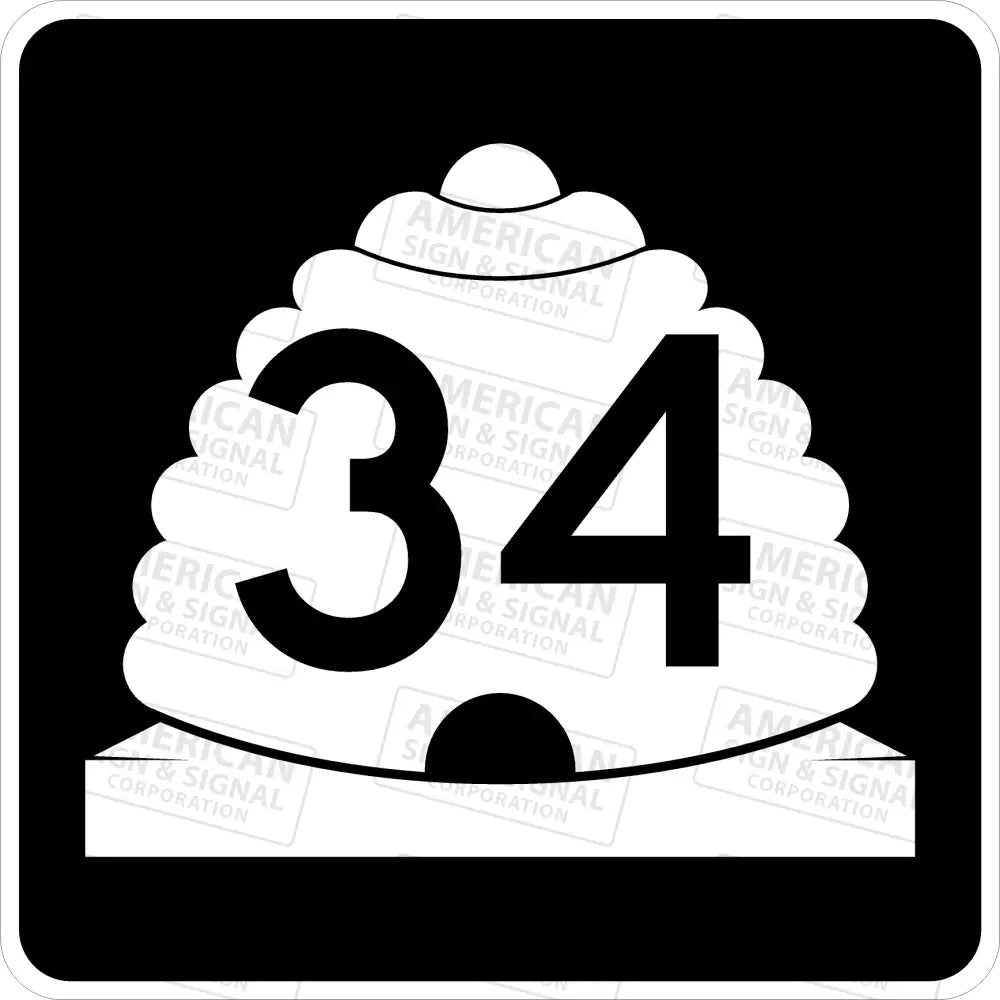 Utah State Route Sign