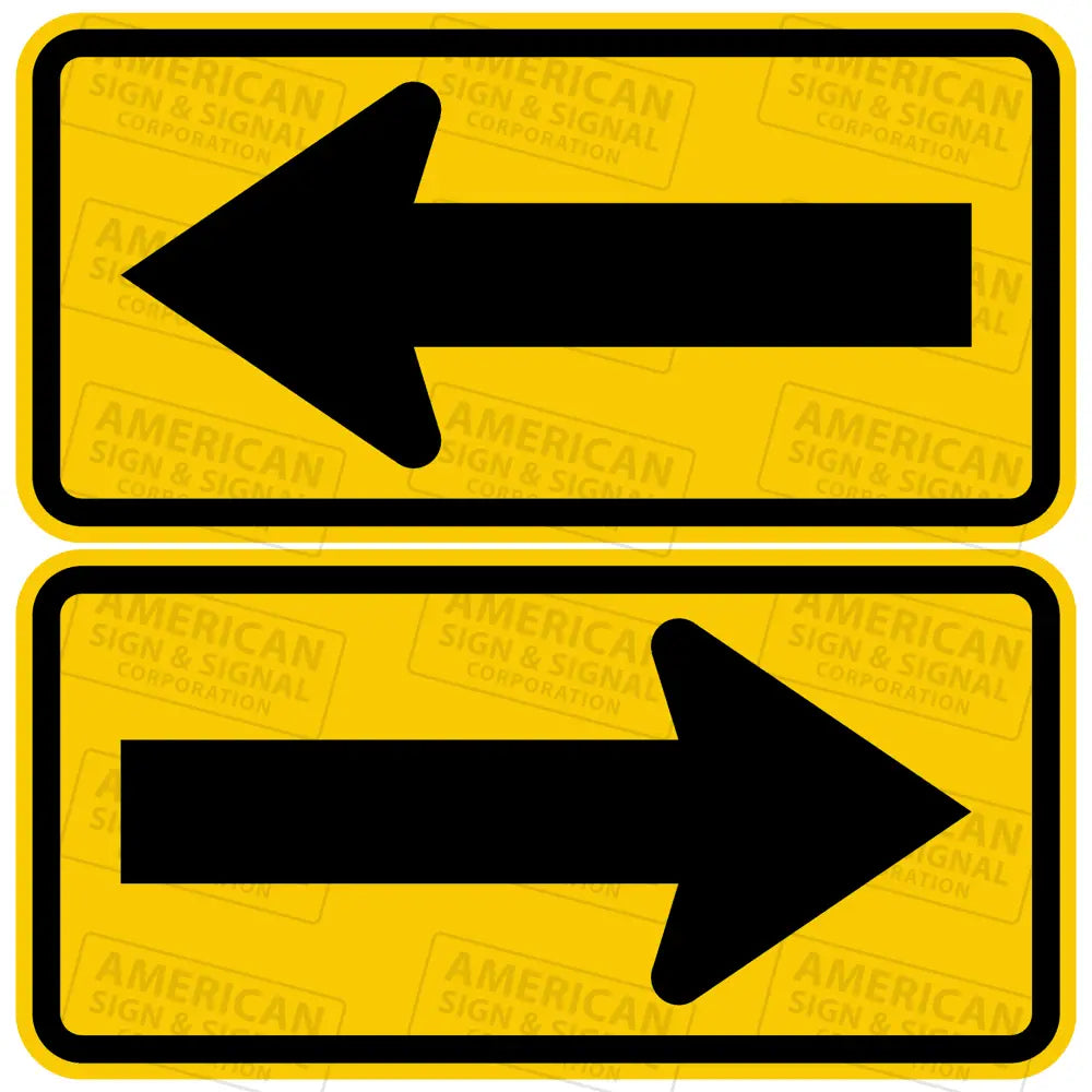 W1-6 Large Arrow Sign