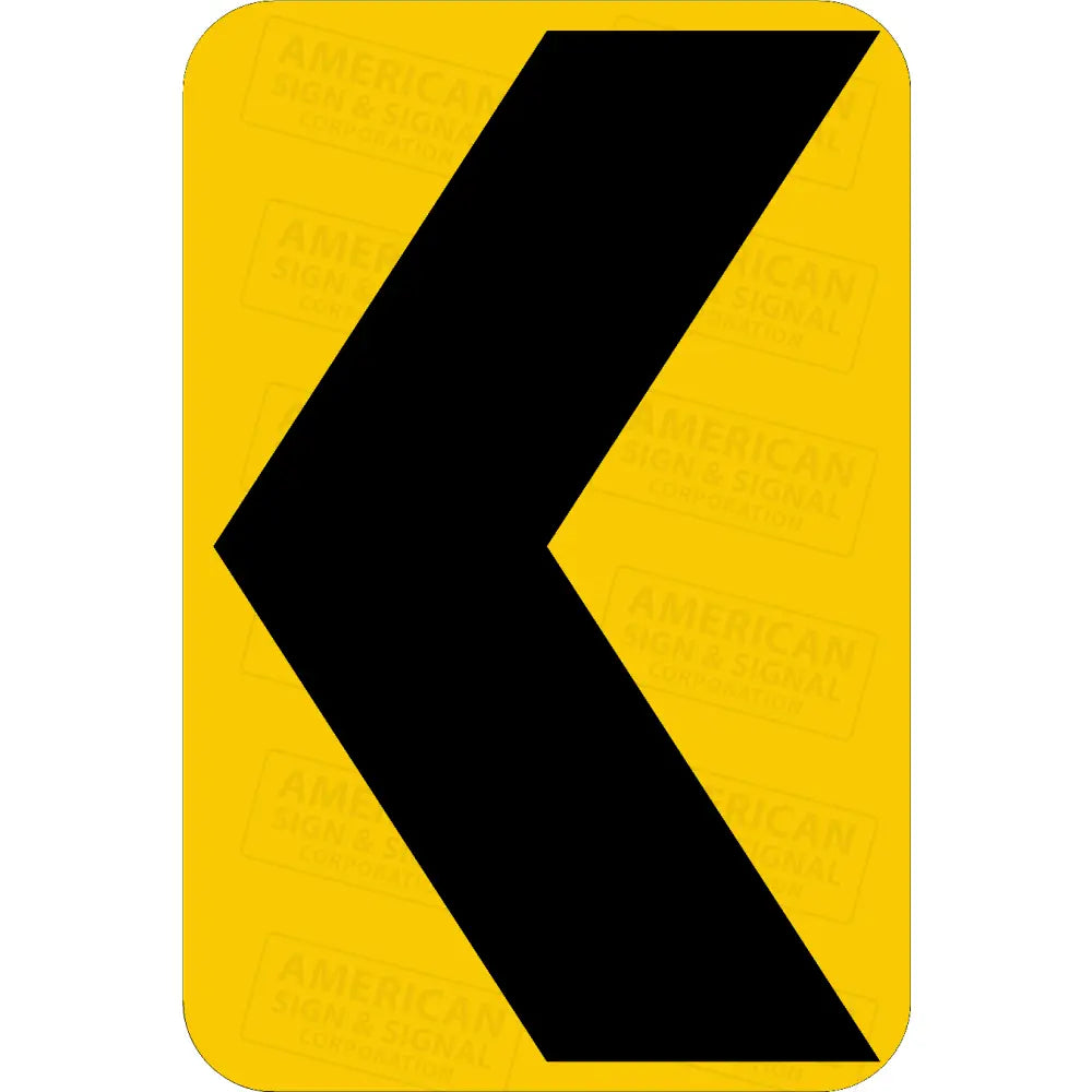 W1-8 Chevron Sign 3M 3930 Hip / Left 12X18