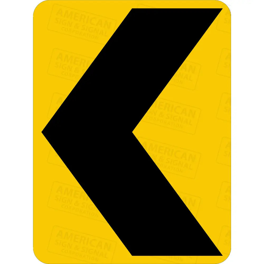 W1-8 Chevron Sign 3M 3930 Hip / Left 18X24