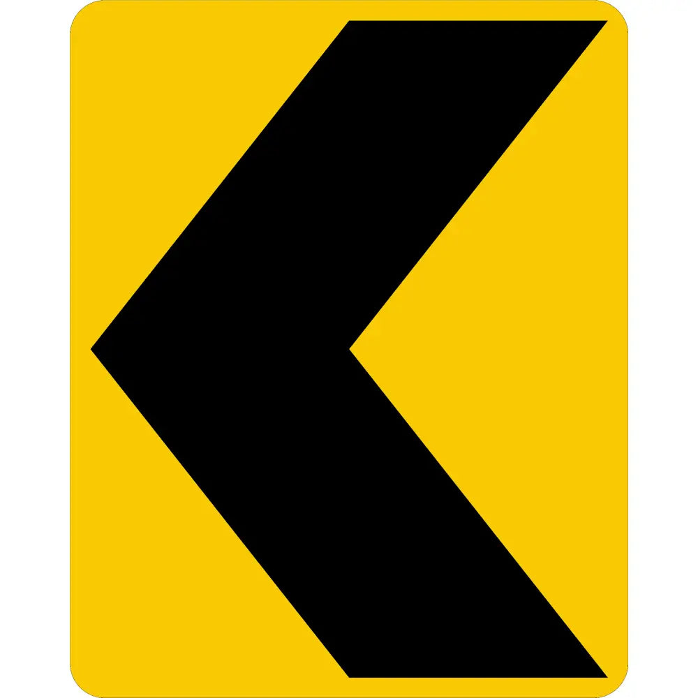 W1-8 Chevron Sign 3M 3930 Hip / Left 24X30