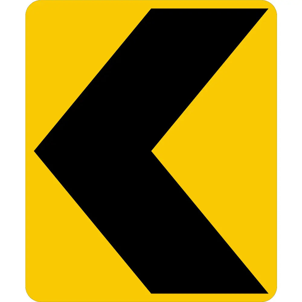 W1-8 Chevron Sign 3M 3930 Hip / Left 30X36