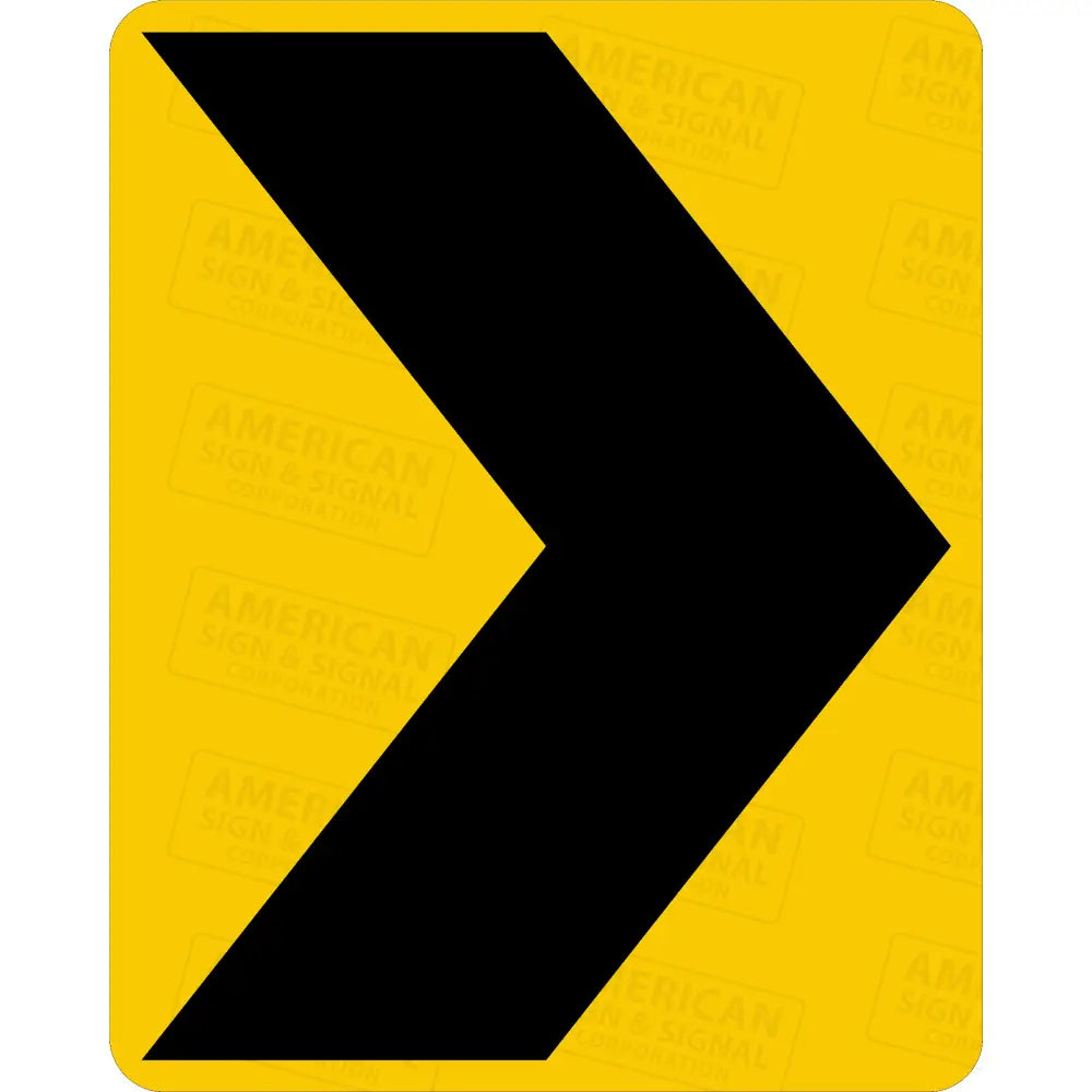 W1-8 Chevron Sign 3M 3930 Hip / Right 24X30