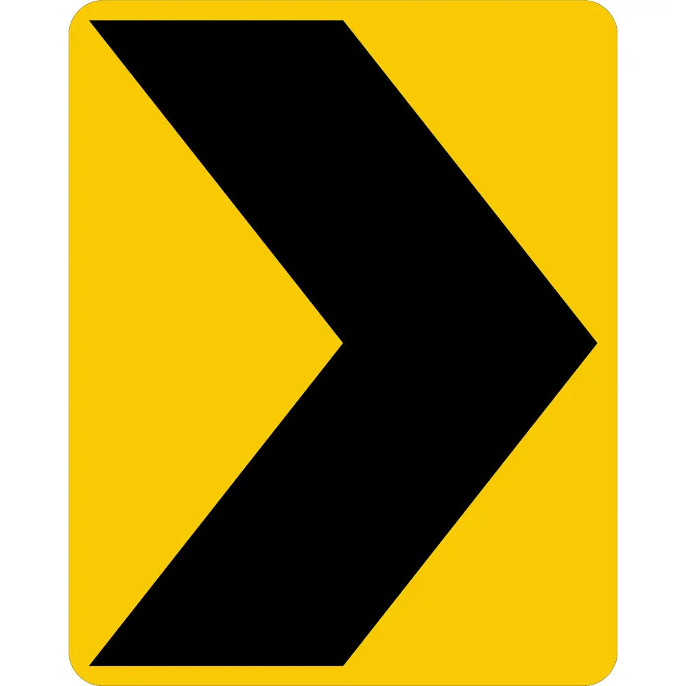 W1-8 Chevron Sign 3M 3930 Hip / Right 24X30