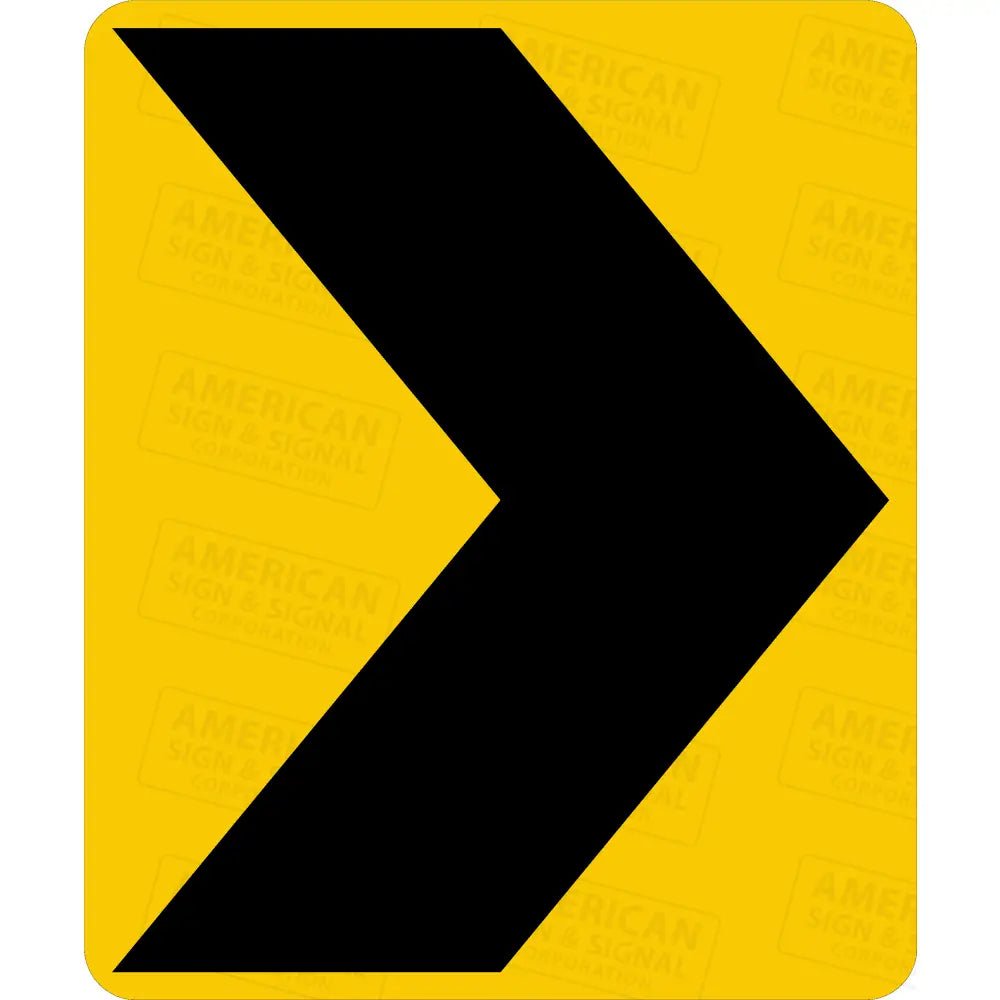 W1-8 Chevron Sign 3M 3930 Hip / Right 30X36