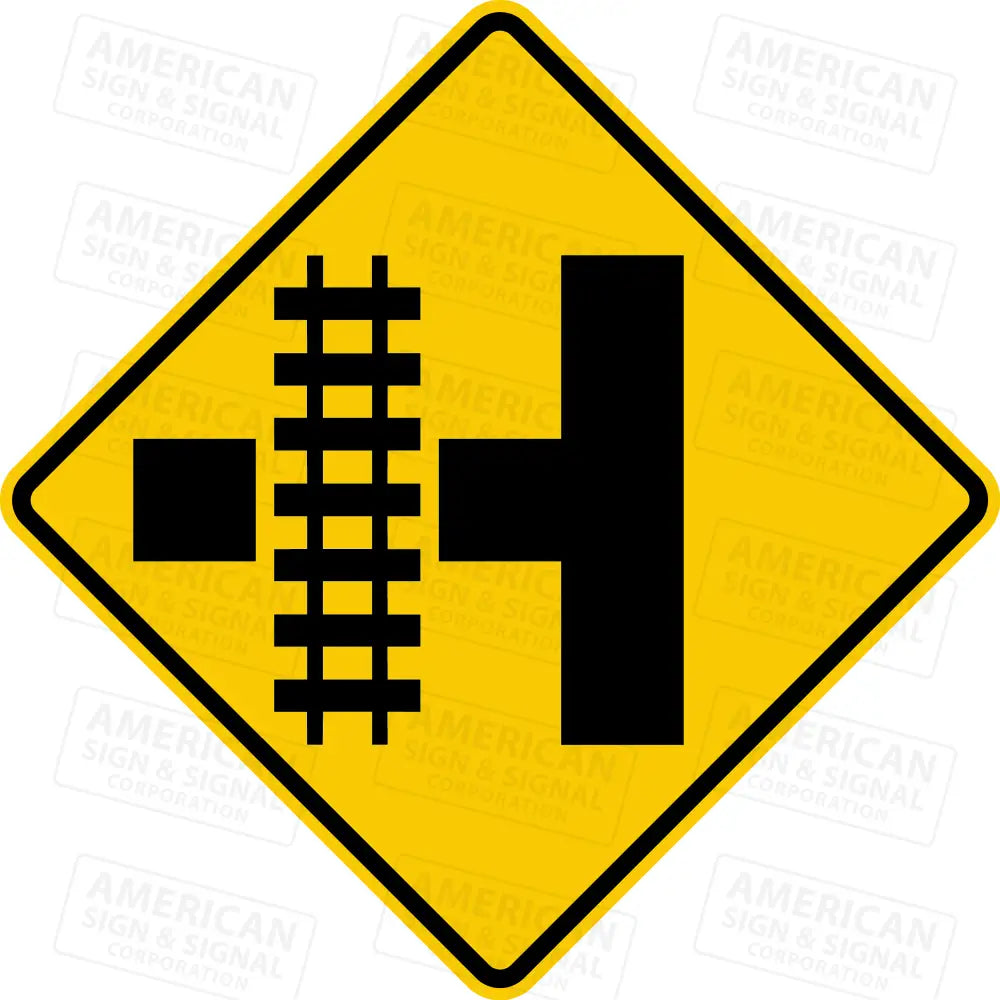 W10 - 3 Railroad Advance Warning Sign 3M 3930 Hip / Left 24X24