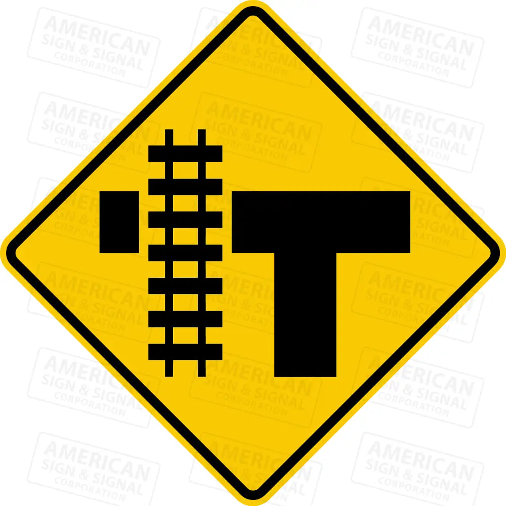 W10 - 4 Railroad Advance Warning Sign 3M 3930 Hip / Left 24X24