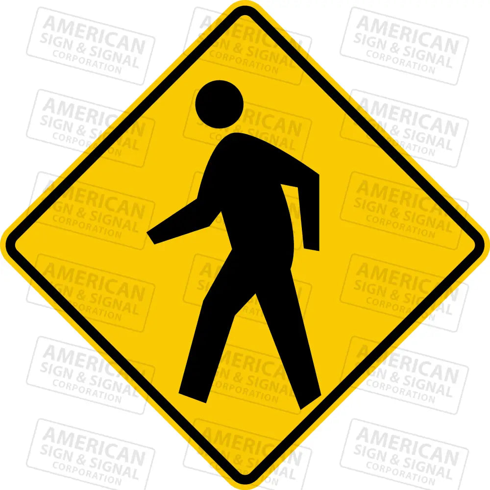 W11-2 Pedestrian Crossing Warning