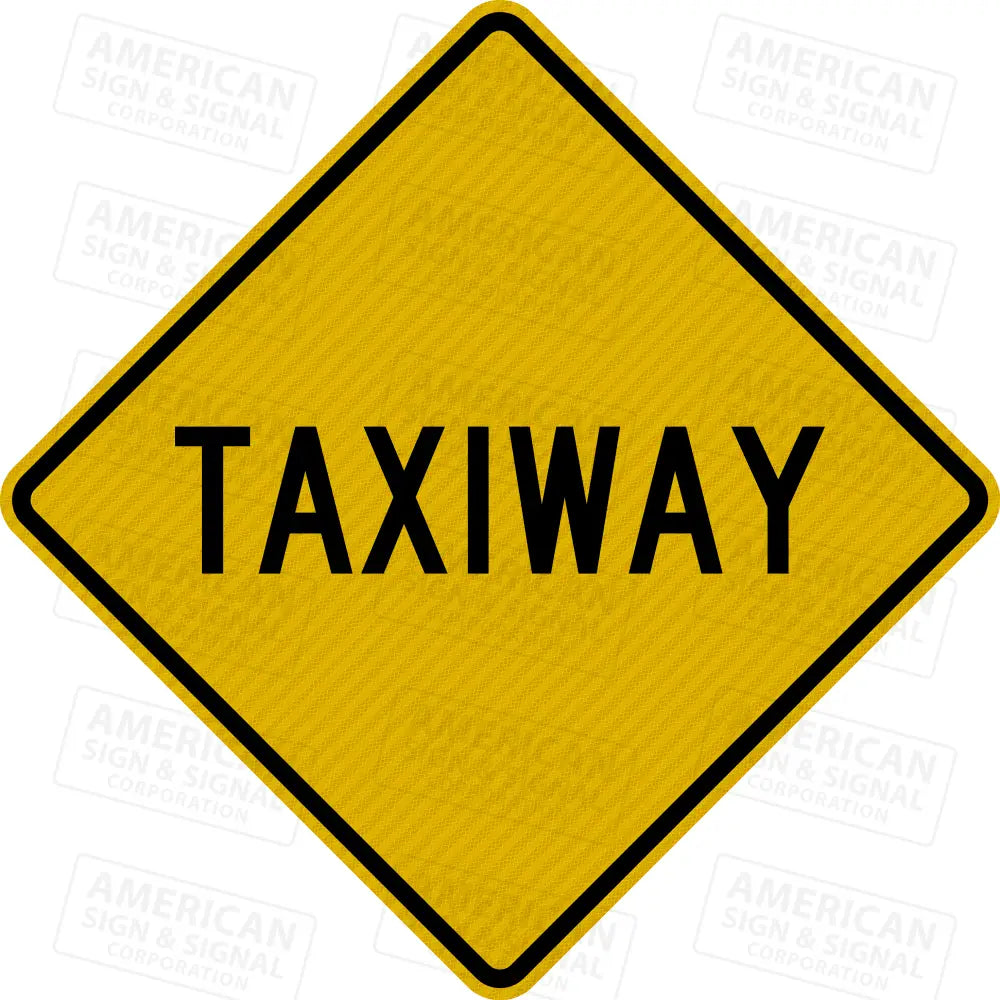 W11-27-TEA Taxiway Crossing Warning Sign