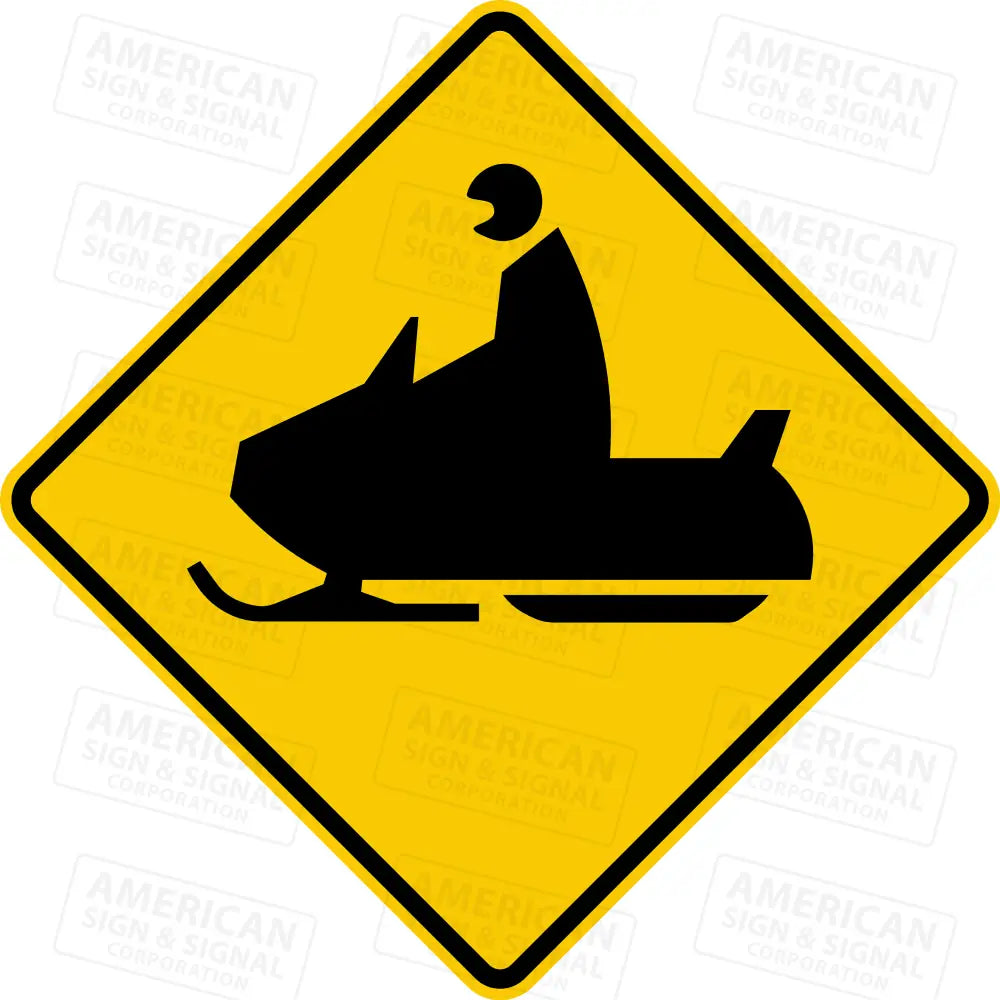 W11-6 Snowmobile Warning