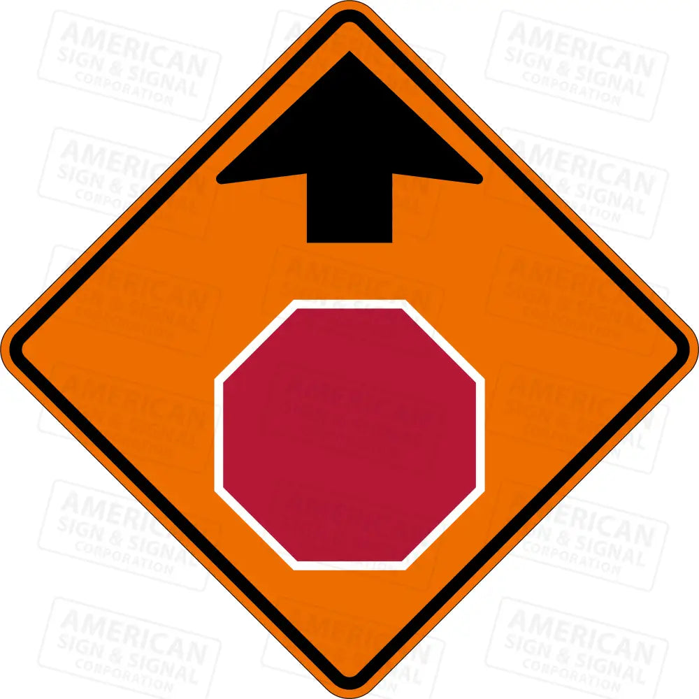 W3 - 1 Stop Ahead Ttc Sign