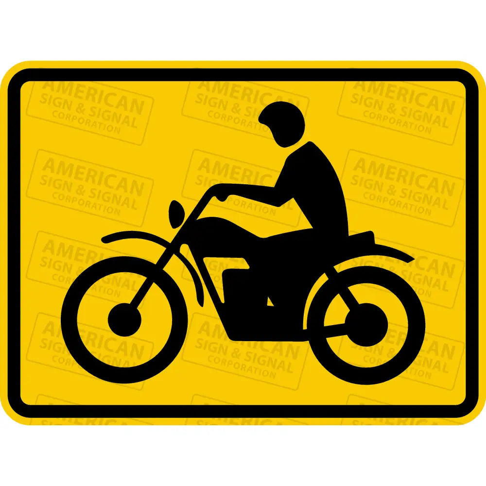 W8 - 15P Motorcycle Sign 3M 3930 Hip / 24X18
