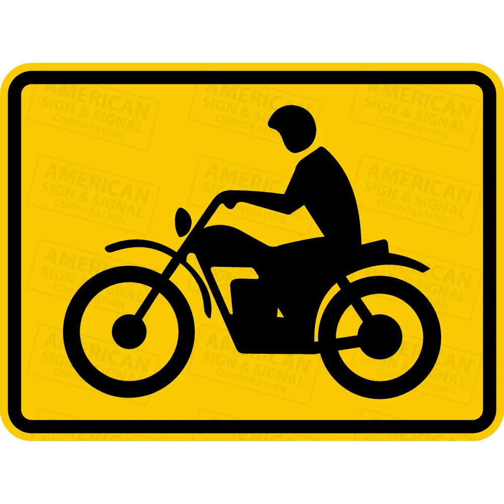 W8 - 15P Motorcycle Sign 3M 3930 Hip / 24X18