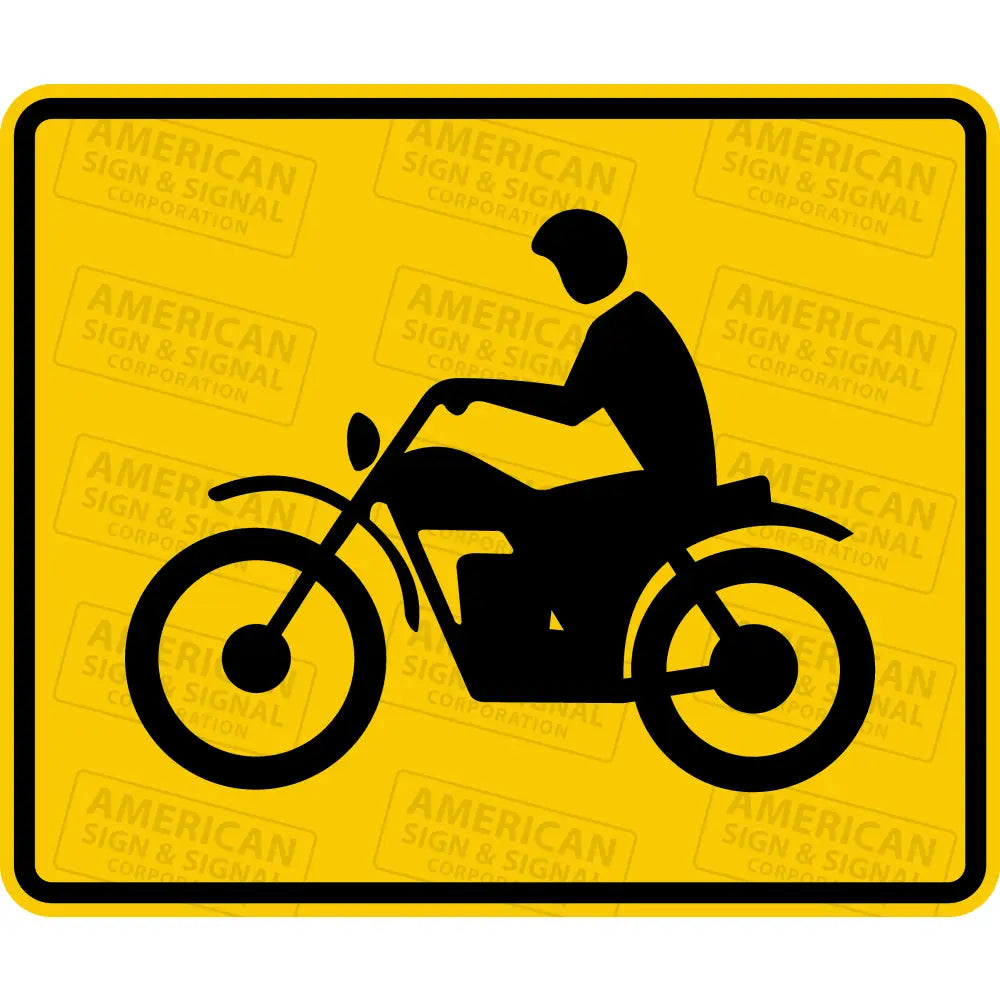 W8 - 15P Motorcycle Sign 3M 3930 Hip / 36X30